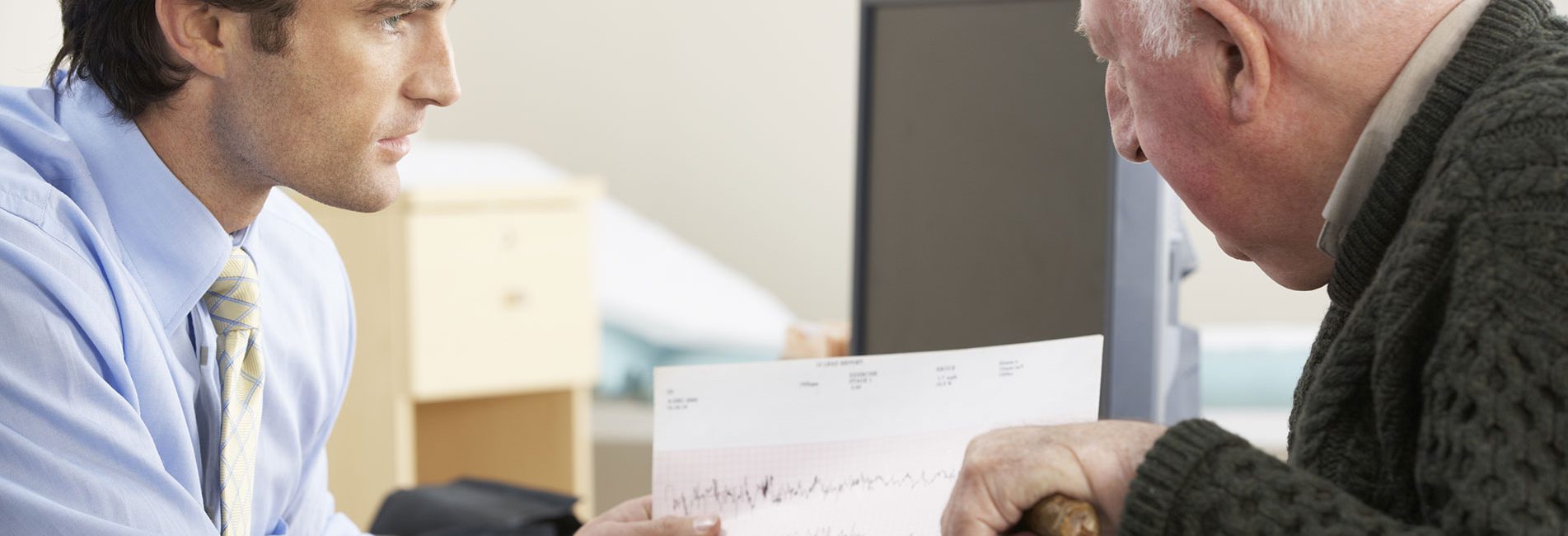 Doctor consulting patient at the Heart Clinic